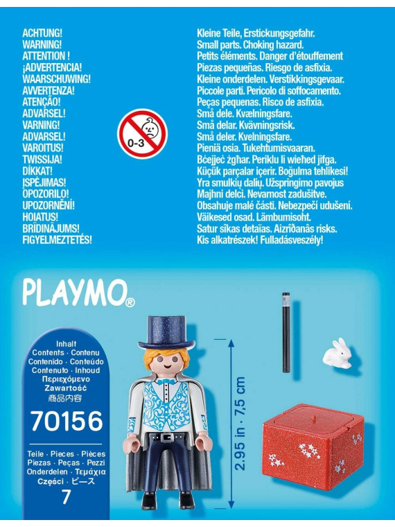 PLAYMOBIL 70156 City Life Spécial Plus  Magicien et  lapin