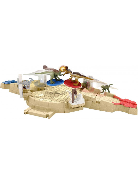 Mattel Jurassic World Mini Battle Arena Playset + Dinos HBT63