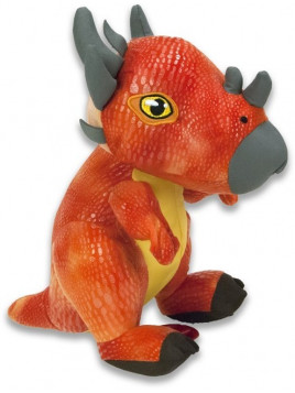 PELUCHE DINOSAURE STIGGY TRICERATOPS ORANGE 90028