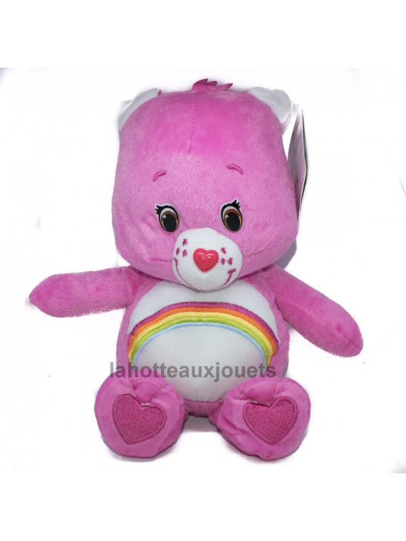 PELUCHE OURS CARE BEARS FUSHIA 22 CM 93421d