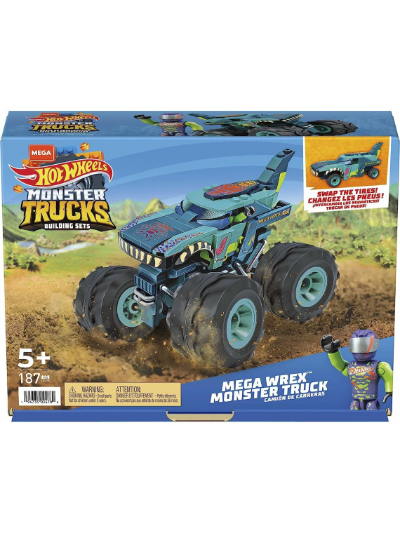 MEGA Construx Monster Truck Wrex Hot Wheel - Coffret Construction HDJ95