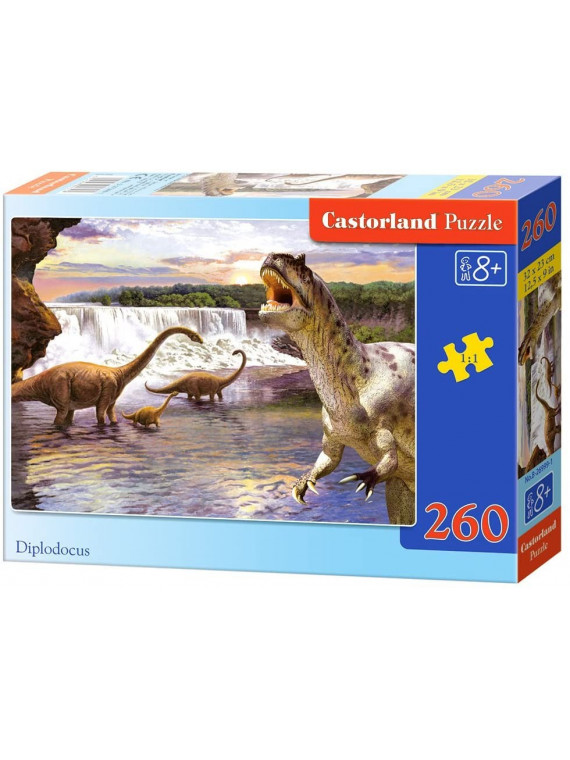 CASTORLAND PUZZLE DINOSAURES DIPLODOCUS 206 PIECES 26999 1