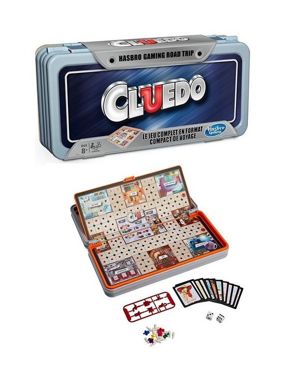 Cluedo Jeu de Société Cluedo Road Trip Jeu de Voyage Version Française