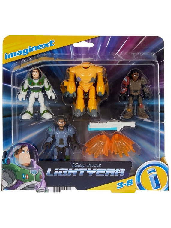 Disney Lightyear imaginext 4 figurines articulées Buzz l’Éclair HGT27