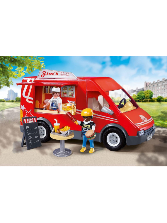 PLAYMOBIL 5677 City action Camion food truck restauration