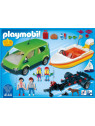 Playmobil 4144 Family fun Voiture familiale avec remorque porte-bateaux