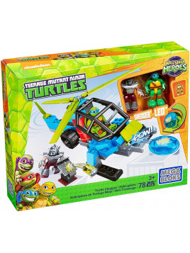 MEGABLOKS TORTUES NINJA HELICOPTERE SHREDDER ET...