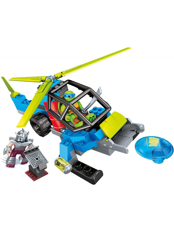 MEGABLOKS TORTUES NINJA HELICOPTERE SHREDDER ET LEO DMX11