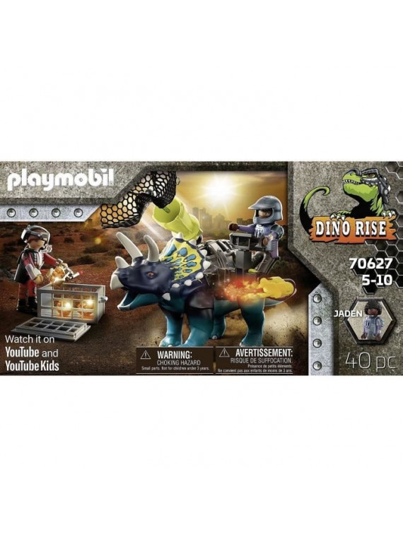 PLAYMOBIL  70627 Dino rise Triceratops et soldats