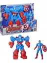 Marvel Avengers Figurine Captain America Deluxe et armure Mech Strike 15 cm F0262