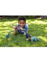 Jurassic World Dinosaure articulé Tricératops  avec son code ADN scannable HDX40