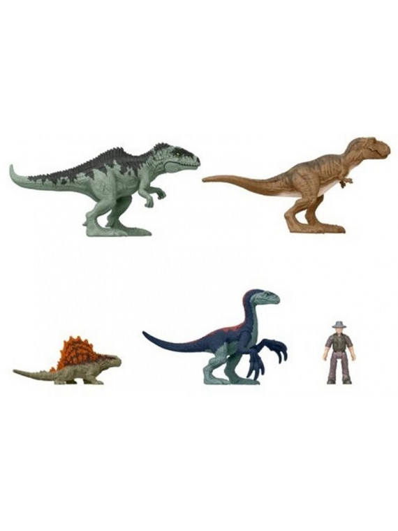 JURASSIC WORLD MINIS DINOSAURE COFFRET ULTIME JEU DE 5 FIGURINES GWP70