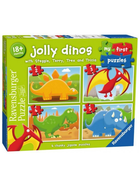 Ravensburger  My First Puzzles  Jolly Dinos  Puzzles avec Dinosaures  7289