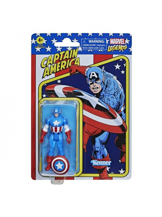 MARVEL LEGENDS Retro - Figurine Captain America de 9,5 cm F26525X00