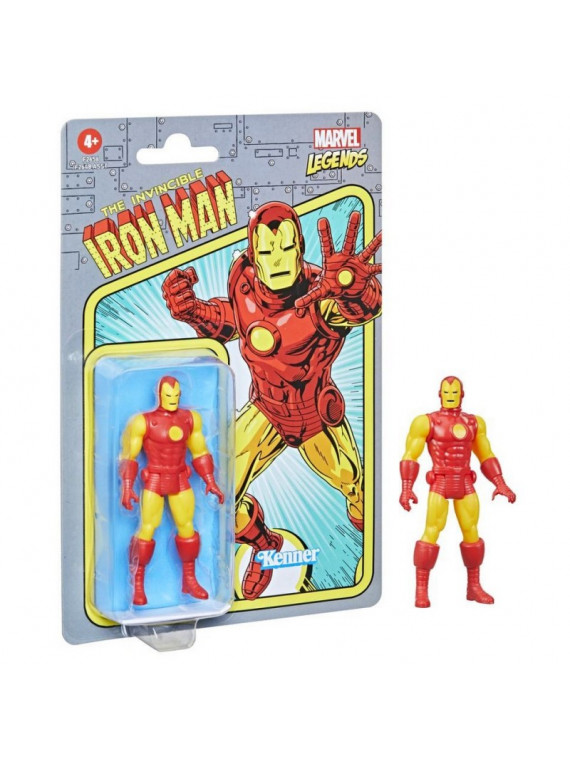 MARVEL LEGENDS Retro - Figurine IRON-MAN de 9,5 cm F26525X00