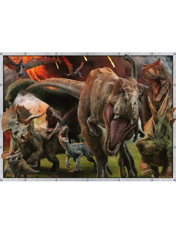 RAVENSBURGER PUZZLE DINOSAURE JURASSIC WORLD 100 PIECES XXL 10915