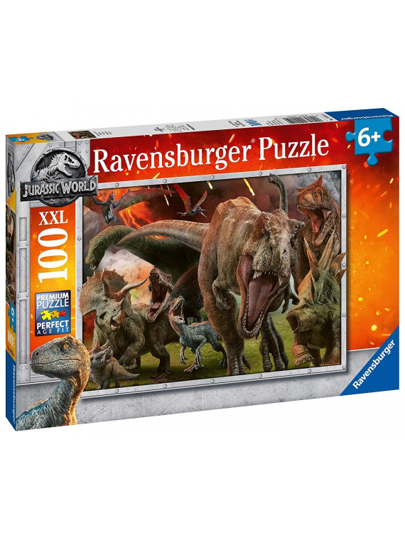 RAVENSBURGER PUZZLE DINOSAURE JURASSIC WORLD 100 PIECES XXL 10915