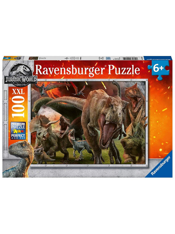 RAVENSBURGER PUZZLE DINOSAURE JURASSIC WORLD 100 PIECES XXL 10915