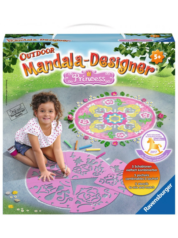 RAVENSBURGER MANDALA DESIGNER PRINCESSE POCHOIR D'EXTERIEUR