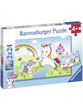 RAVENSBURGER PUZZLE  LICORNE 2X24 PIECES 078288