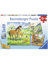 RAVENSBURGER PUZZLE CHEVAUX ET CHIENS 080298