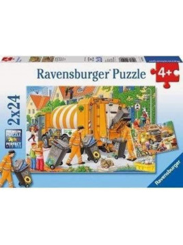 RAVENSBURGER PUZZLE COLLECTE DES ORDURES 2X12...