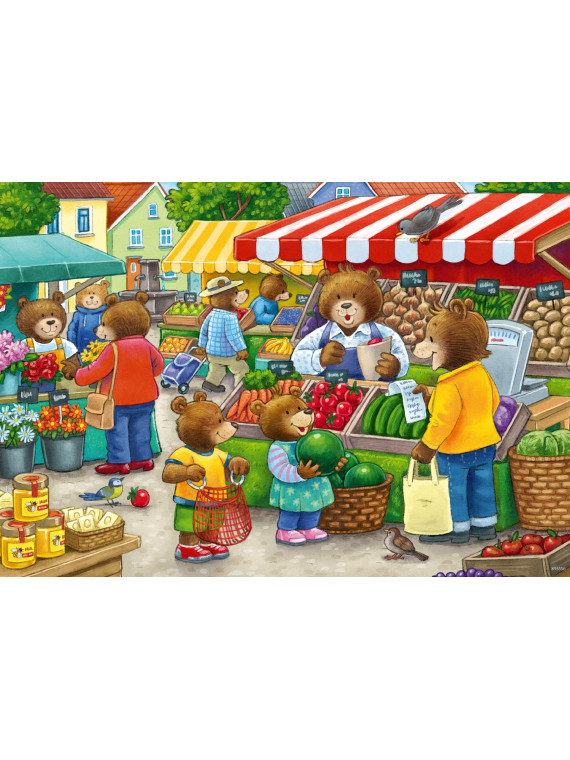 RAVENSBURGER PUZZLE OURS 2X12 PIECES 050765