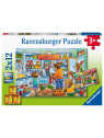 RAVENSBURGER PUZZLE OURS 2X12 PIECES 050765