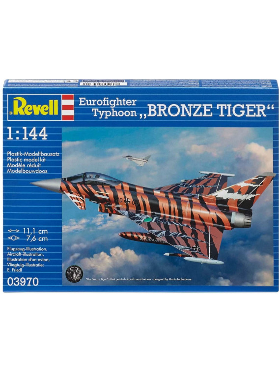 REVELL 03970 AVION DE CHASSE EUROFIGHTER TYPHOON BRONZE TIGER  1/144 NIVEAU 3