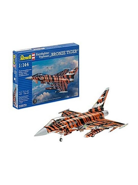 REVELL 03970 AVION DE CHASSE EUROFIGHTER TYPHOON BRONZE TIGER  1/144 NIVEAU 3