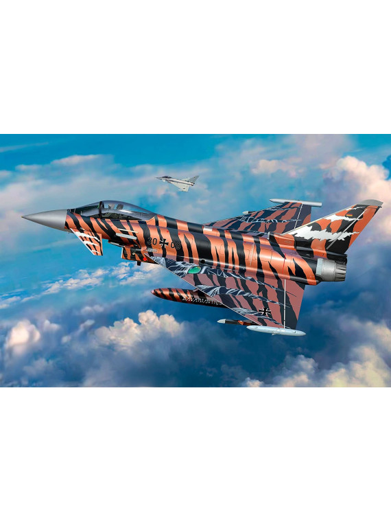 REVELL 03970 AVION DE CHASSE EUROFIGHTER TYPHOON BRONZE TIGER  1/144 NIVEAU 3