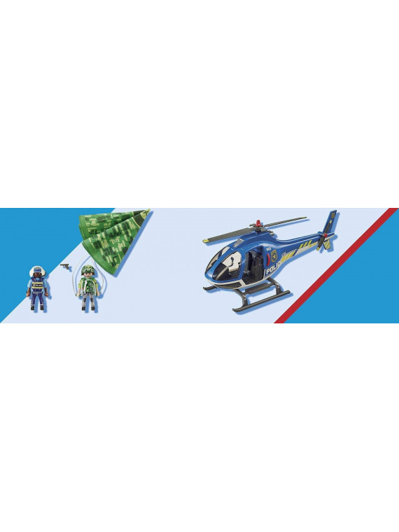 PLAYMOBIL 70569  Police Hélicoptère de police et parachutiste