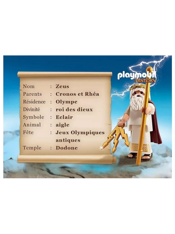 PLAYMOBIL 9149  History  Zeus Figurines Roi Dieu Grec