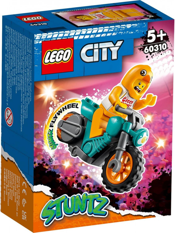 LEGO City  L60310 Stuntz La Moto De Cascade Du Poulet À Rétro friction