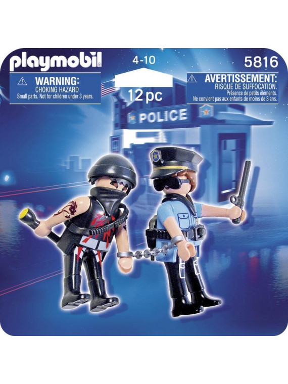 PLAYMOBIL 5816 Duo Pack Policier et bandit