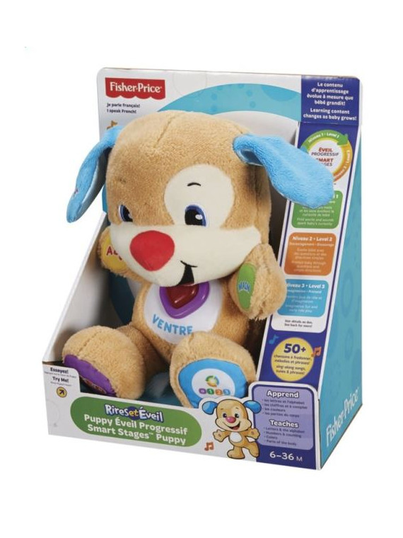 FISHER-PRICE - Puppy éveil progressif - Peluche interactive CDL22