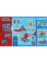 Playmobil 70335 City action Brigade de pompiers avec bateau et hélicoptère