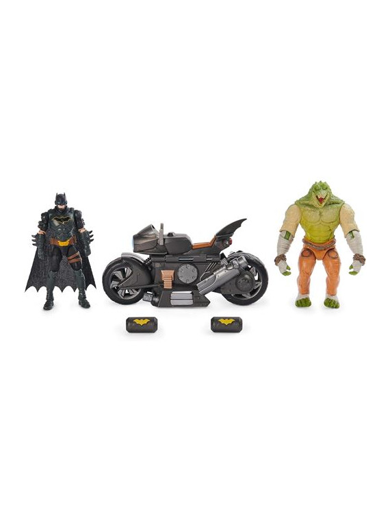 FIGURINE BATMAN TRANSFORMING BATCYCLE BATTLE DC COMICS 6067444