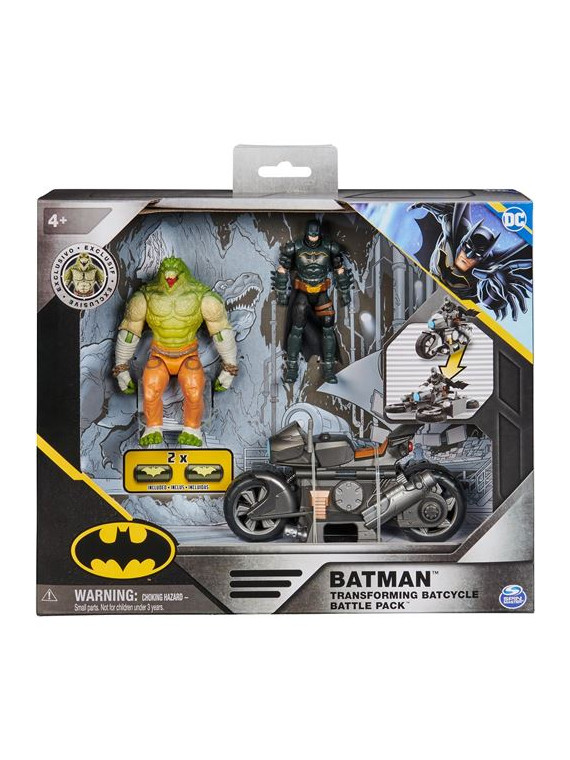 FIGURINE BATMAN TRANSFORMING BATCYCLE BATTLE DC COMICS 6067444