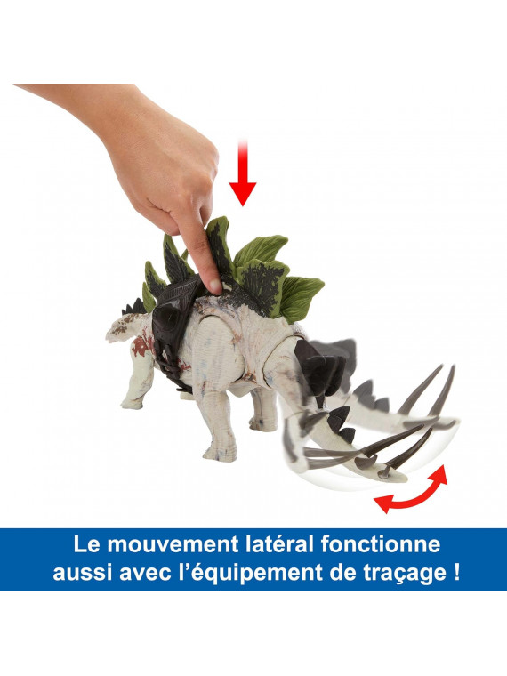 Jurassic World Figurine articulée Stegosaurus Rugissement Féroce avec Son hlp24