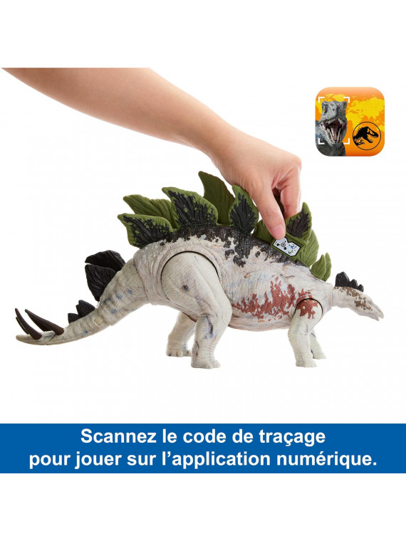 Jurassic World Figurine articulée Stegosaurus Rugissement Féroce avec Son hlp24