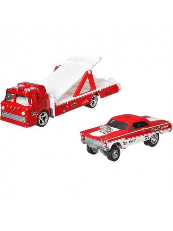 HOT WHEELS TEAM TRANSPORT 65 MERCURY COMET CYCLONE ET FORD C-800