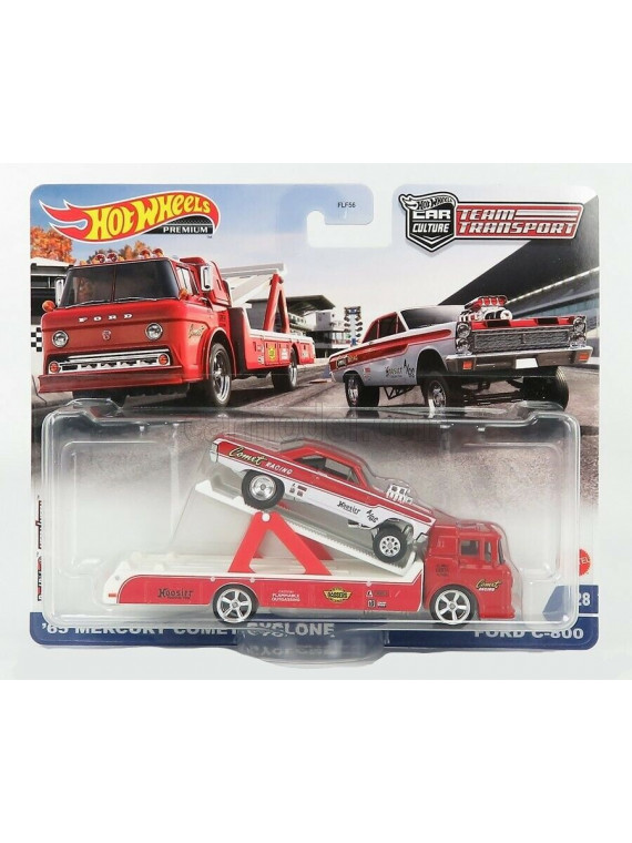 HOT WHEELS TEAM TRANSPORT 65 MERCURY COMET CYCLONE ET FORD C-800