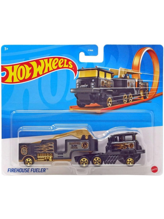 HOT WHEELS CAMION TRACK STARS FIREHOUSE FUELER BFM60