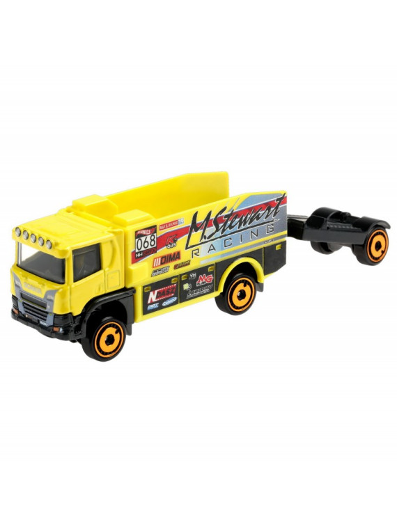 HOT WHEELS CAMION TRACK STARS SCANIA RALLY TRUCK JAUNE BFM60