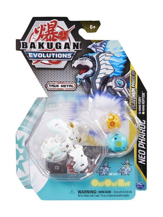 Bakugan évolutions Néo Pharol  Nano fury et Riptide Platinium power up 20138090