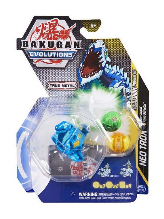 Bakugan évolutions Néo Trox Nano Aura et Siphon Platinium power up 20138088