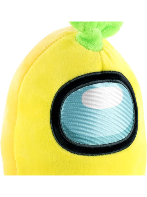 Peluche Among Us  Jaune Avec Plante sur tête 28 cm