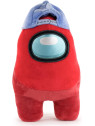 Peluche Among Us  rouge avec casquette 28 cm