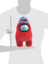 Peluche Among Us  rouge avec casquette 28 cm